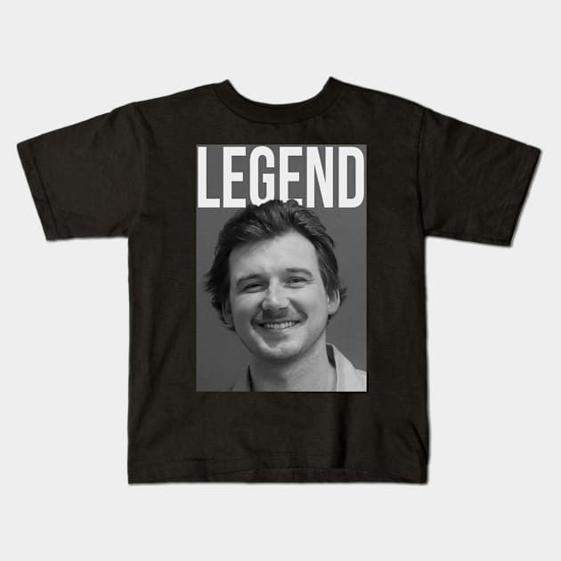 Morgan Wallen Mugshot Legend Kids T-Shirt by SirDrinksALot